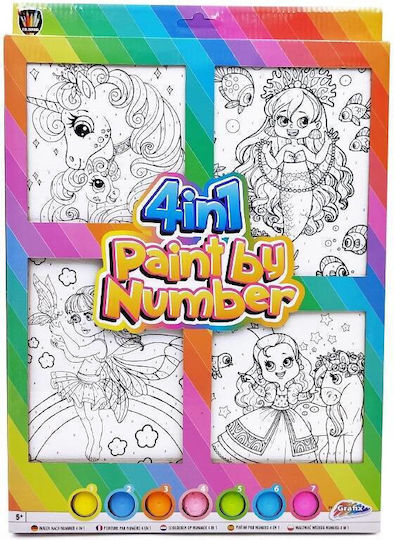 Painting By Numbers 4in1 Girls 7xpaint 2