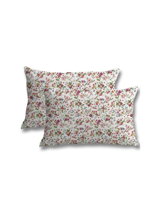 My Home Luxury Roses Pillowcase Set Pink 50x70cm.