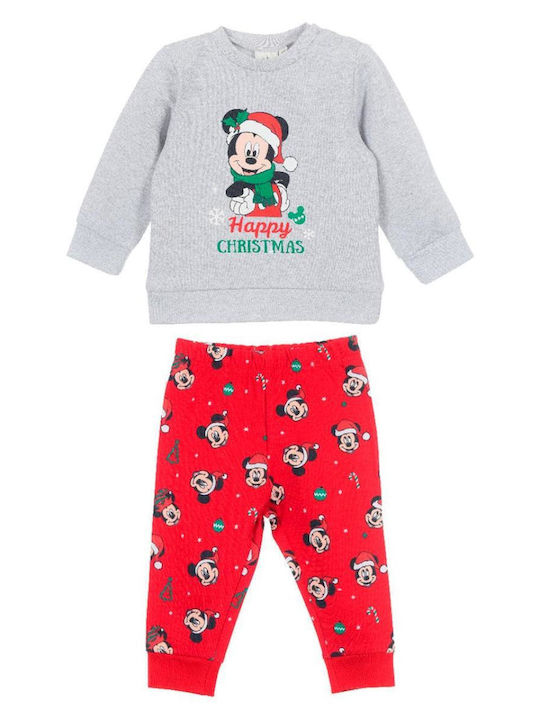Superheroes Kids Sweatpants Set Grey 2pcs