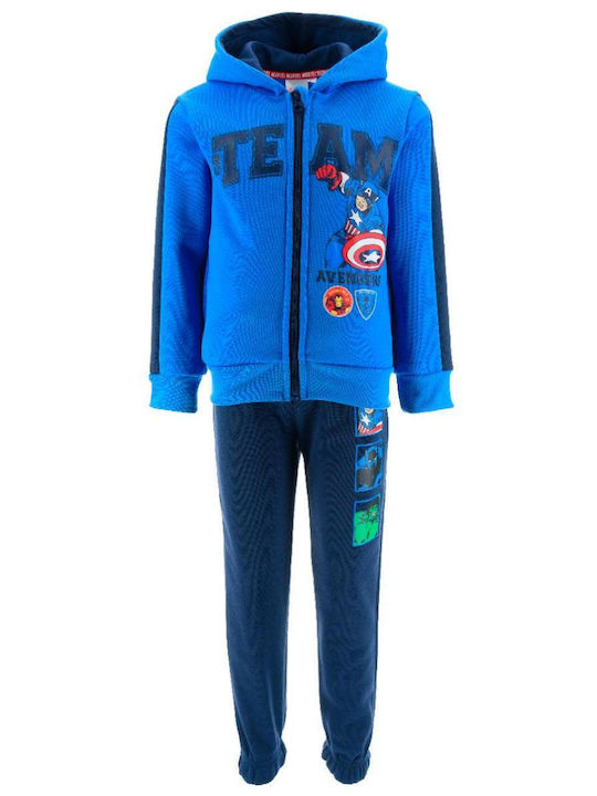 Superheroes Kids Sweatpants Set Blue