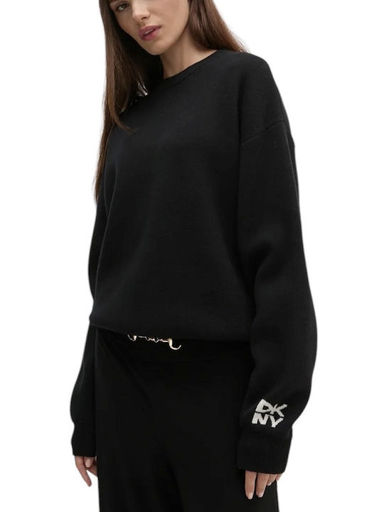 DKNY Women's Sweater Woolen Black