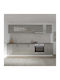 Corp mit Arbeitsplatte Glossy Grey/white 60x30x60Stück
