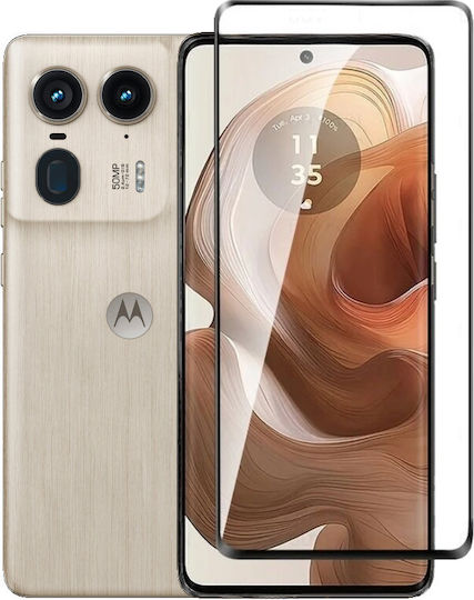 Tempered Glass 3D Motorola Edge 50 Ultra Black Frame