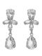 Victoria Cruz Earrings made of Silver with Stones