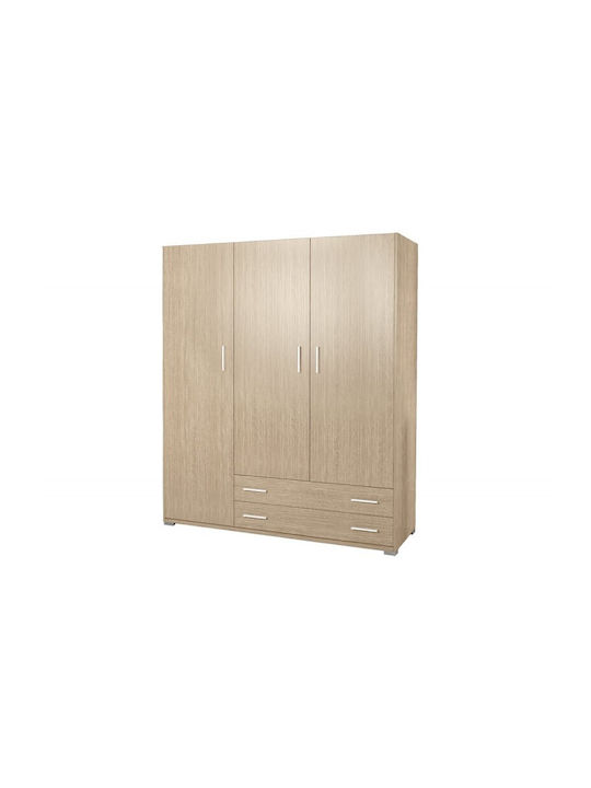 Triple Door Wardrobe Oak 110x50x180cm