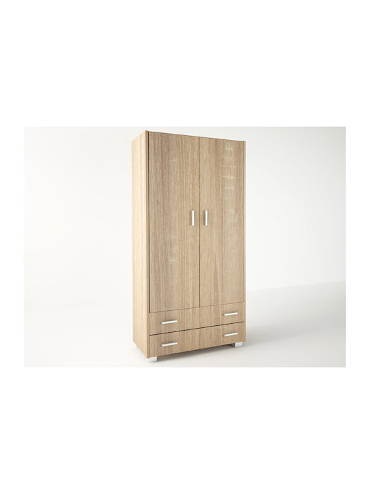 Doppeltür Kleiderschrank Oak 105x50x180cm