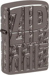Zippo Armor Feuerzeug Flamme in Silber Farbe
