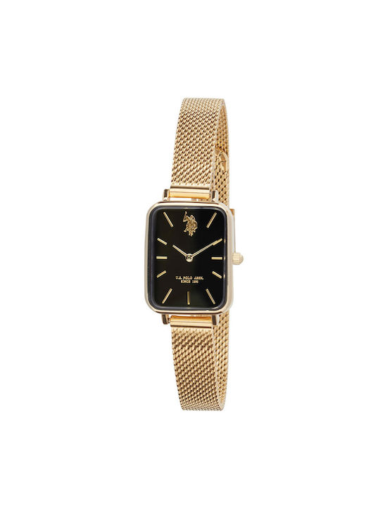 U.S. Polo Assn. Women's Watch with Gold Metal Bracelet