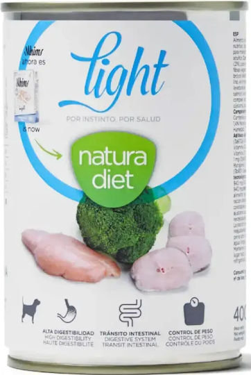Natura Diet Nassfutter Hunde in Dose Diät mit Türkei, Gemüse, Lachs, Fisch, Thunfisch, Karotte, Brokkoli und Kartoffeln Diät 400gr