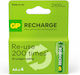 Gp Recharge Rechargeable Battery Size Aa 2100 Mah 4-pack Electronics