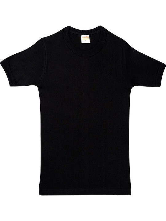 Maax Underwear Kids' Undershirt Short-sleeved Black