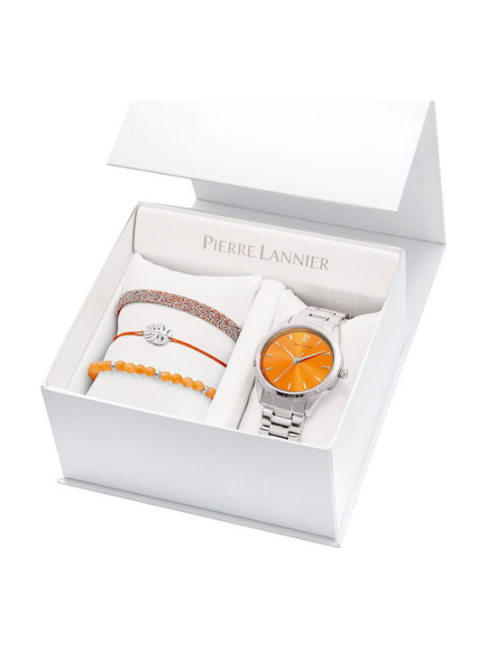 Pierre Lannier Women's Watch with Silver Metal Bracelet