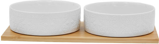 InTheBox Serving Bowl Round made of Porcelain White with Diameter 30cm 2pcs