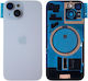 Batterieabdeckung Iphone 15 Blau für Apple iPhone 15