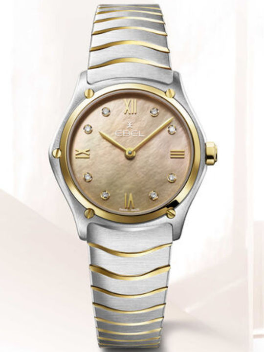 Ebel Men's Watch Battery with Beige Stainless Steel Bracelet