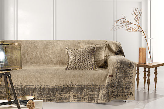 Guy Laroche Perth Sesselüberwurf Chenille 180x150cm Goldene