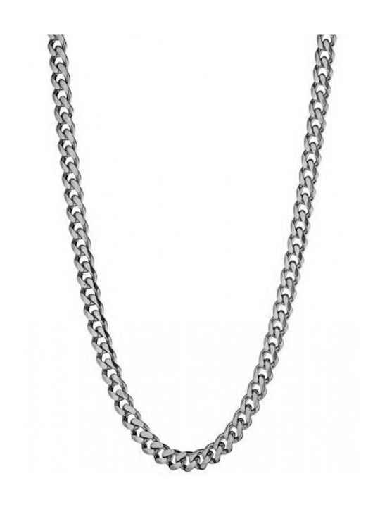 Art Collection Chain Neck made of Stainless Steel Gold-plated Thin Thickness 4mm and Length 55cm