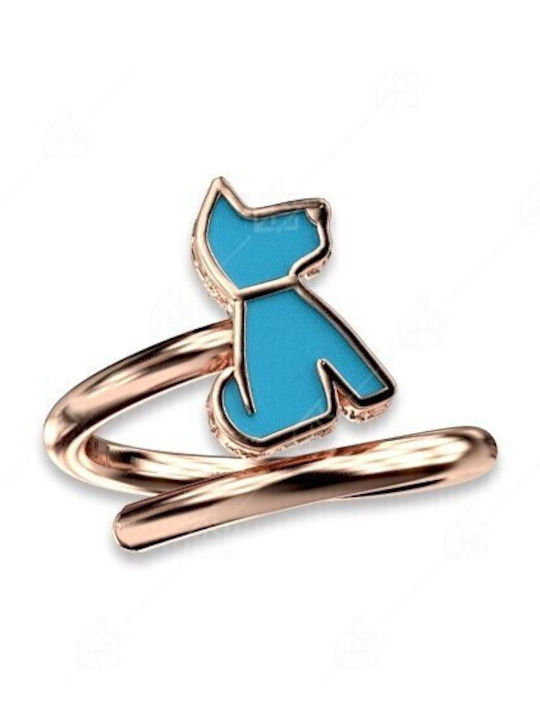 Atofio Kosmima Gold Plated Silver Opening Kids Ring E18494T