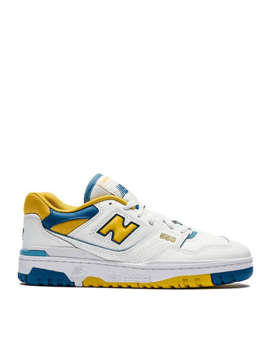 New Balance 550 Sneakers Wht-ylw-blu
