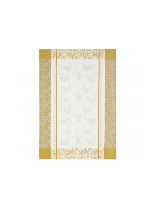 Zwoltex Handtuch aus 100% Baumwolle in Gelb Farbe 50x70cm