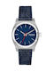 Nixon Medium Time Teller Ανδρικό Ρολόι 31mm Μπαταρίας με Μπλε Υφασμάτινο Λουράκι