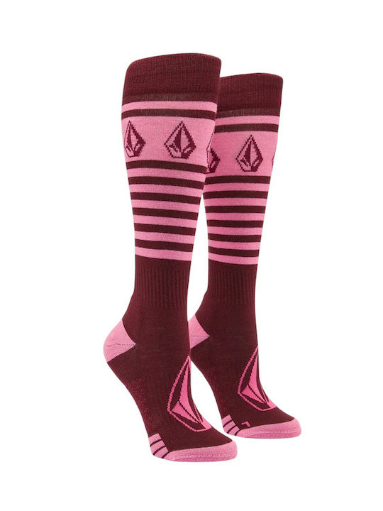 Volcom Striker Damen Socken Burgundisch 1Pack