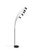 Trio Lighting Marley Подова Лампа В200xД80см. с Цокъл за Крушка GU10 Черен