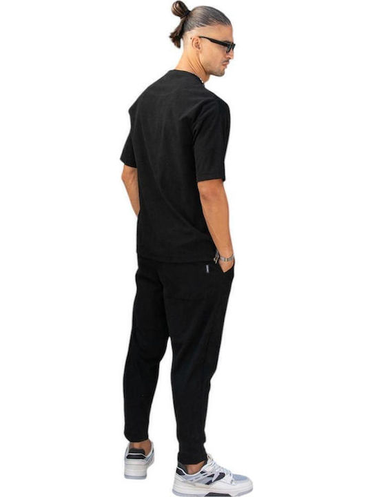 Henry Clothing Παντελόνι Ελαστικό Μαύρο