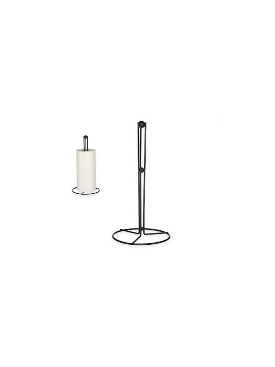 Atmosphera Metallic Paper Towel Holder Black 15x15cm 86957