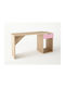 Birou pentru copii din Melamină Oak / Pink 130x55x80cm