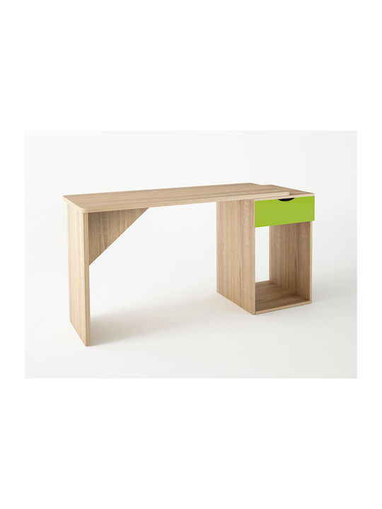 Birou pentru copii din Melamină Oak-Light Green...