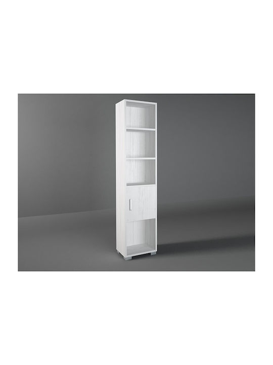 Kids Wooden Bookcase White 40x30x180cm
