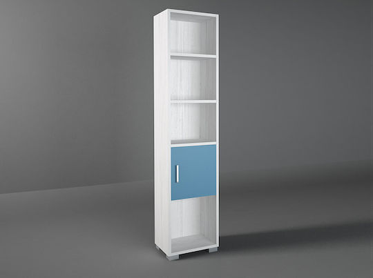 Βιβλιοθήκη Δαπέδου Ξύλινη Λευκή 40x30x180cm