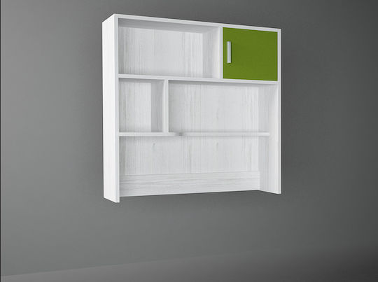 Етажерка Стена Бял 100x30x100см Етажерка Стена Бял 100x30x100см
