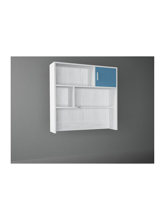 Kids Wooden Shelf White 100x30x100cm