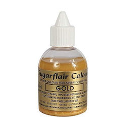 Airbrush Metallic Gold 60ml Sugarflair