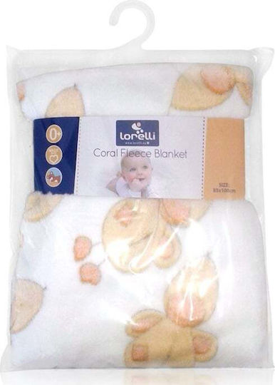 Lorelli Pătură Pepinieră Swaddling pături Duck Fleece Coral Yellow 85x100cm