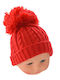 Kinder Mütze Gestrickt Rot
