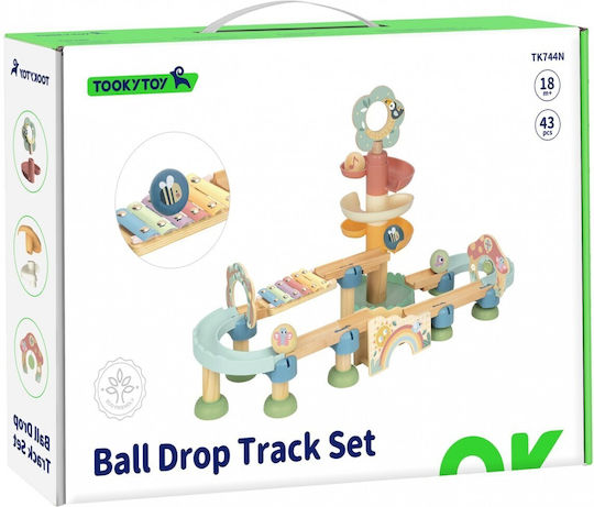 Tooky Toys Βρεφικό Παιχνίδι Μουσική Πίστα από Ξύλο με Μουσική για 18+ Μηνών