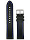 VStraps Curea din piele Negru 22mm
