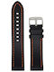 VStraps Δερμάτινο Λουράκι Μαύρο 24mm