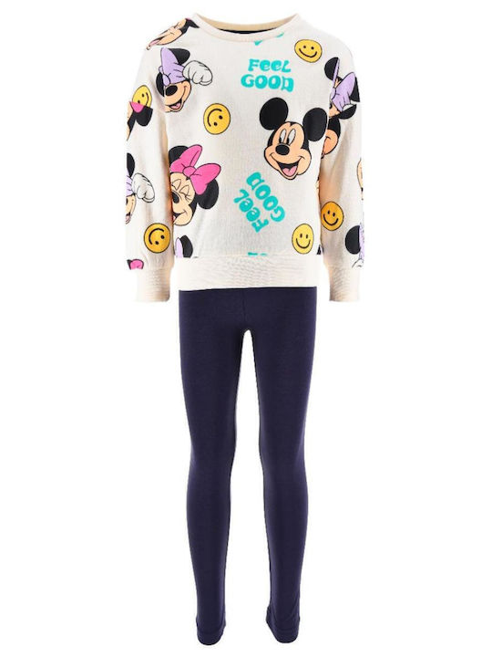 Kinder-Set mit Leggings Winter 2Stück Owhite