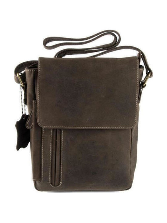 Leather Men's Bag Shoulder / Crossbody Brown