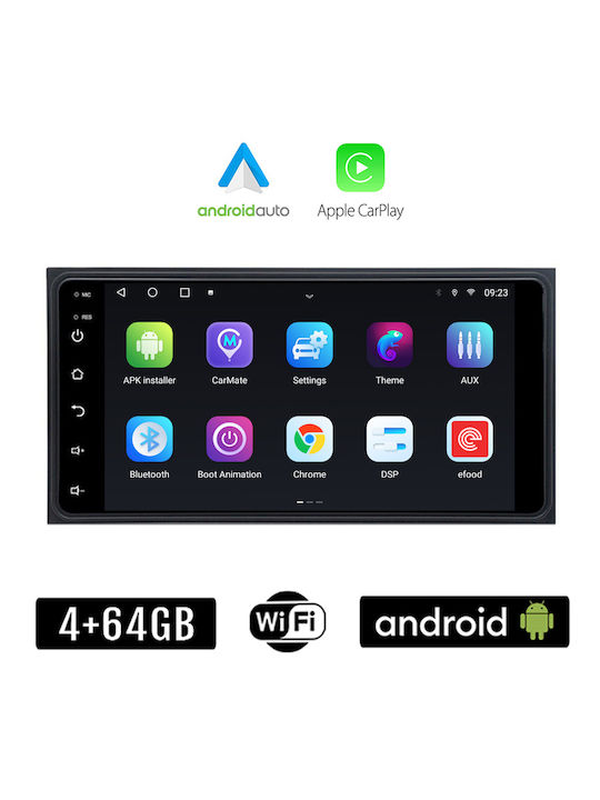 Ηχοσύστημα Αυτοκινήτου για Toyota Celica / Hilux / RAV 4 / Urban Cruiser (Bluetooth/USB/WiFi/GPS/Apple-Carplay/Android-Auto) με Οθόνη Αφής 7"