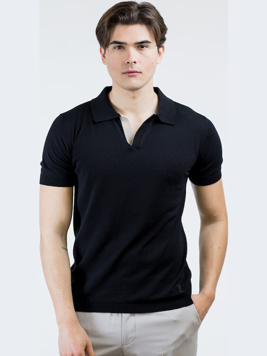 Polo Bluse Black