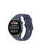 Huawei Watch 4 Watch 4 Pro Λωρίδα Ρολογιού Μαύρη Πόρπη Ανοξείδωτο Ατσάλι Μονόχρωμη Σιλικόνη Μπλε Γκρι