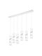Trio Lighting Lustră Alb pentru 6 Becuri GU10 100x9x150cm.