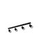 TK Lighting Σποτ με 10 Φώτα και με Ντουί GU10 σε Μαύρο Χρώμα