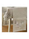 Whitegg Christmas Tablecloth Runner Fabric Gray L40xW175cm.
