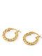 George Art Jewels Earrings Hoops made of Silver Gold Plated